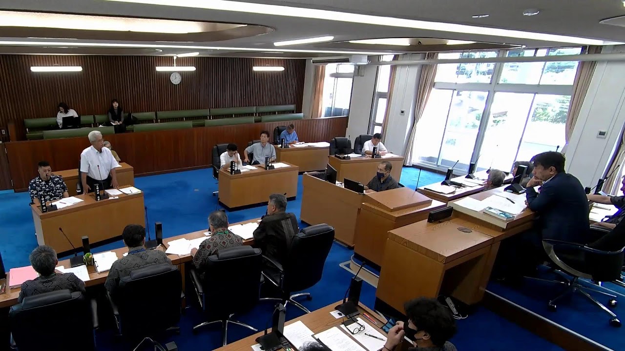 令和７年第２回大和村議会定例会（6/13（金）午前の部 最終本会議 一般質問等）