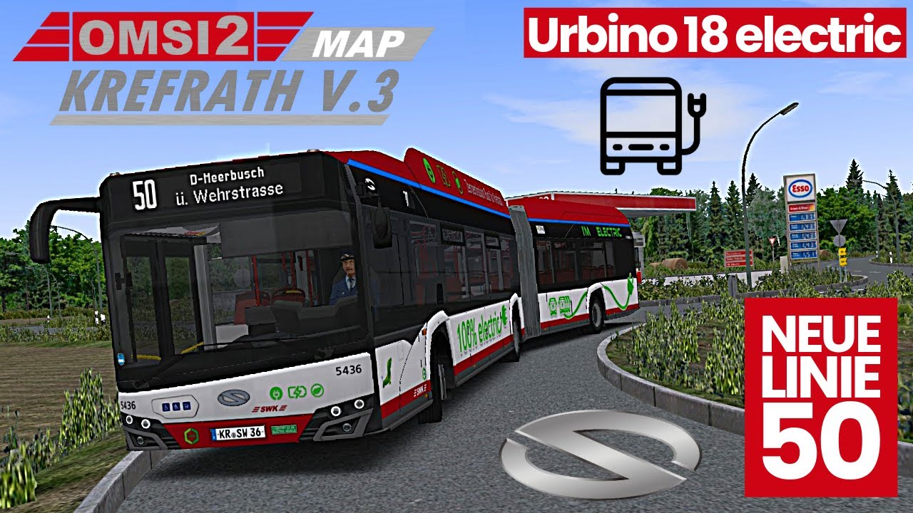 OMSI 2: KREFRATH V3 - NEUE Linie 50 im SOLARIS Urbino 18 electric! #259 | PxlKiing