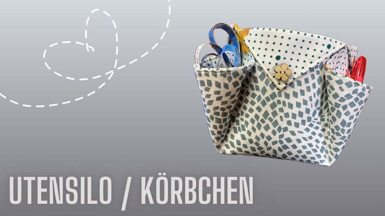 Utensilo nähen, Körbchen nähen, ohne Schnittmuster