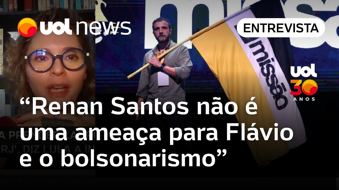 Renan Santos n&atilde;o &eacute; uma amea&ccedil;a para Fl&aacute;vio e o bolsonarismo, analisa Karla Gobo