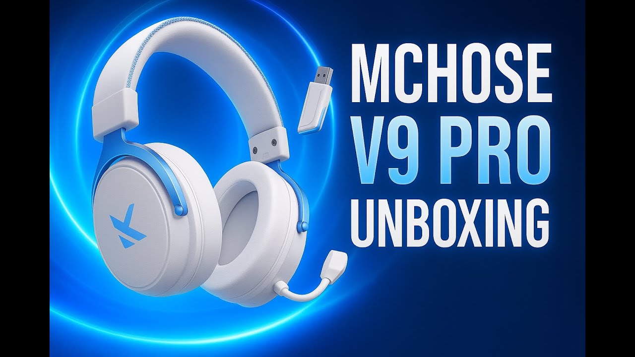 MCHOSE V9 PRO - UNBOXING + TESTE DO MICROFONE
