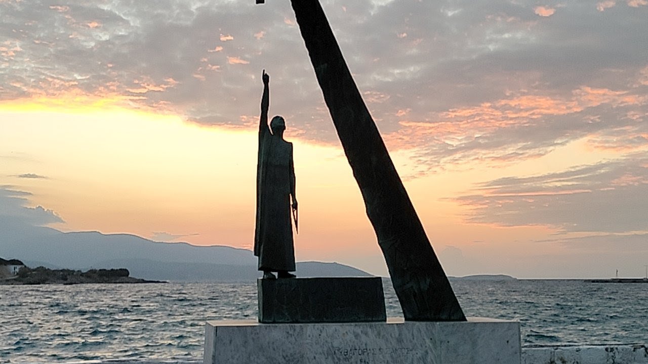 Σάμος η ανατολή του ήλιου στο Λιμάνι Πυθαγορείου Sunrise In Pythagorio port Samos 7.12.2020 Greece