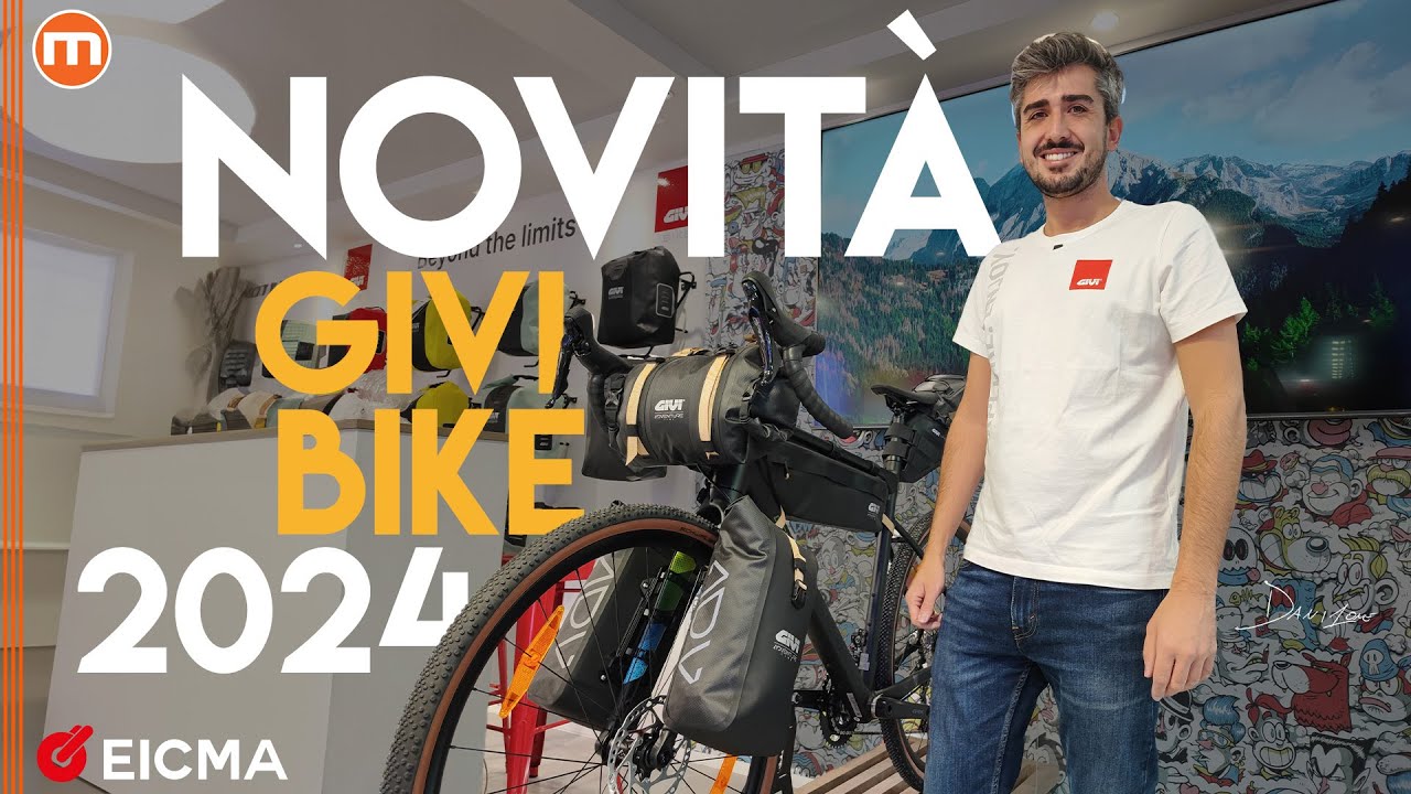 GIVI Bike | L'Unboxing delle borse adventure per forcella e manubrio live da EICMA 2023