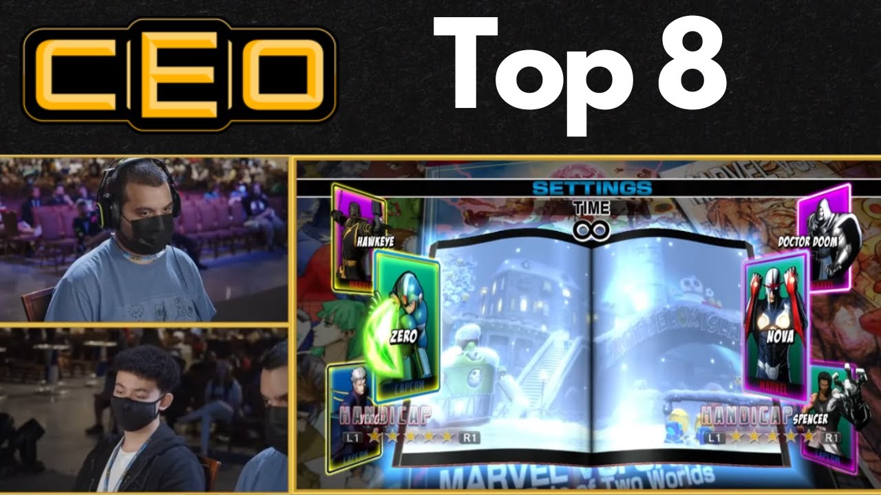 CEO 2022 UMVC3 Top 8(RayRay, JWong, Mundank, Flocker, Marvelo, Sandwich) Ultimate Marvel vs Capcom 3