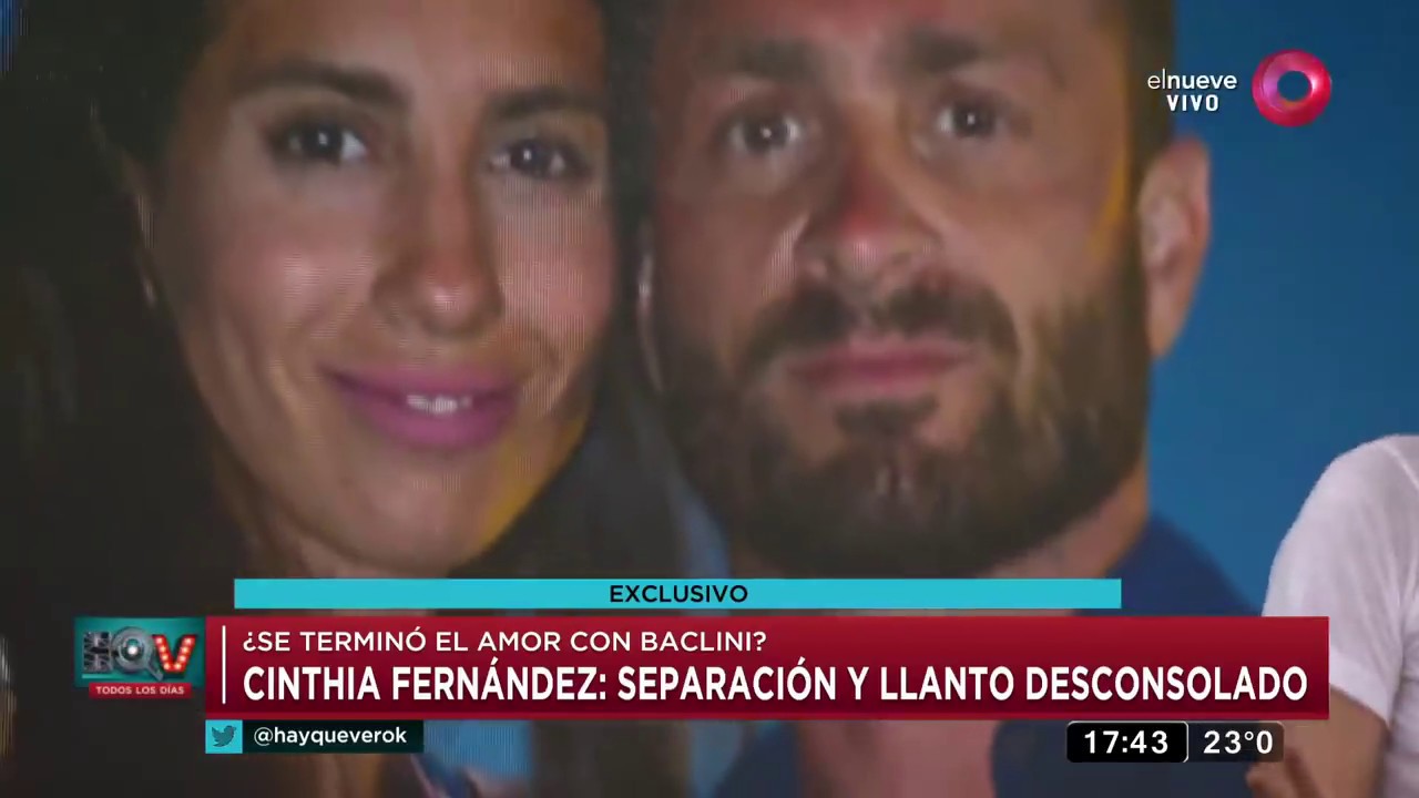 Martín Baclini: 'Con Cinthia cometí muchos errores'