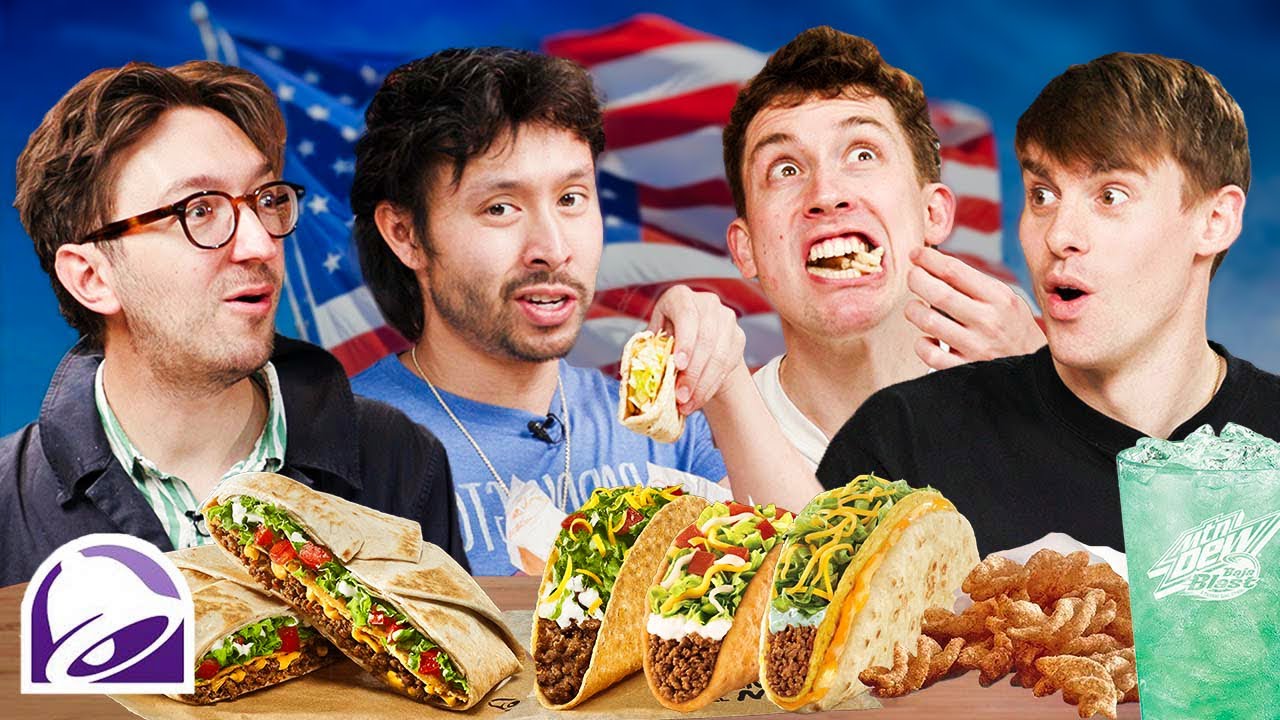 Two Brits try Taco Bell for the first time!! ft. Ryan and Shane