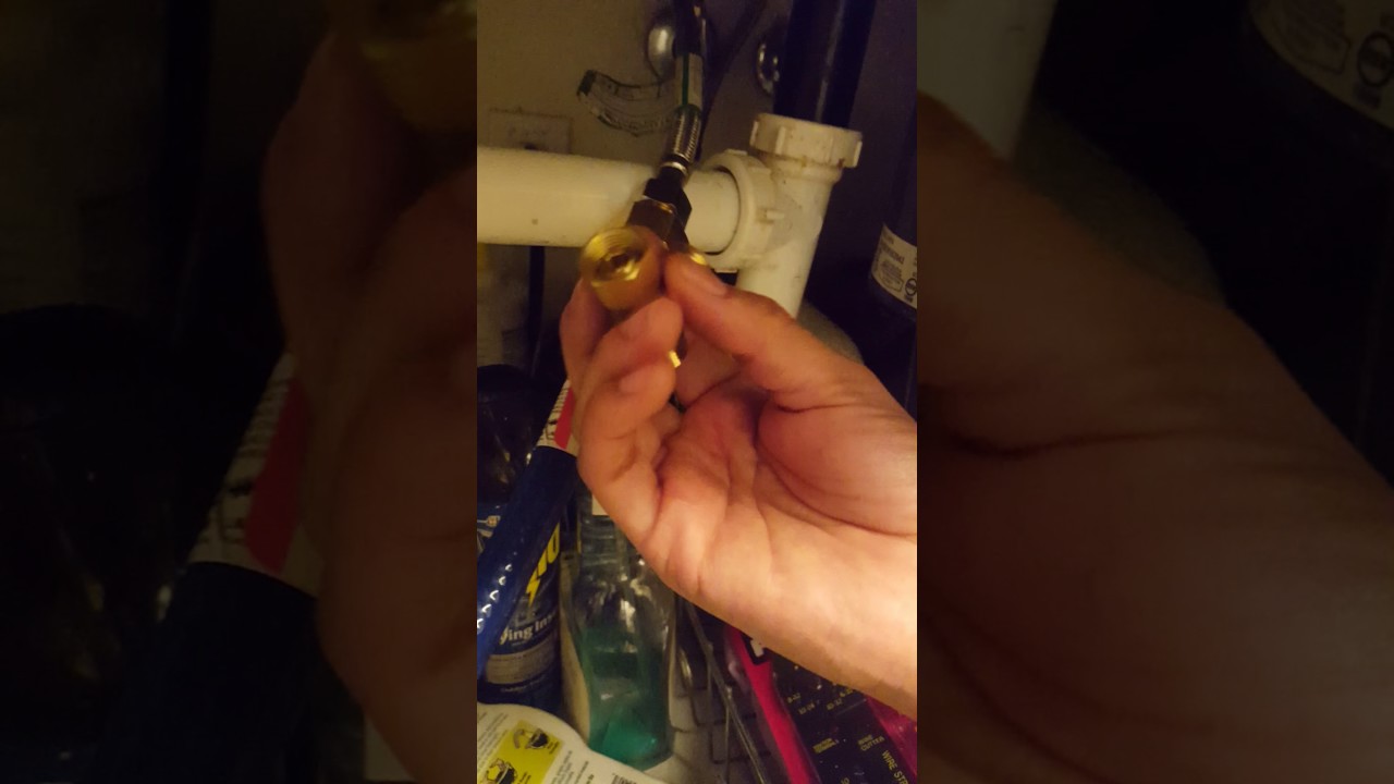 Hook up a washer from a kitchen sink