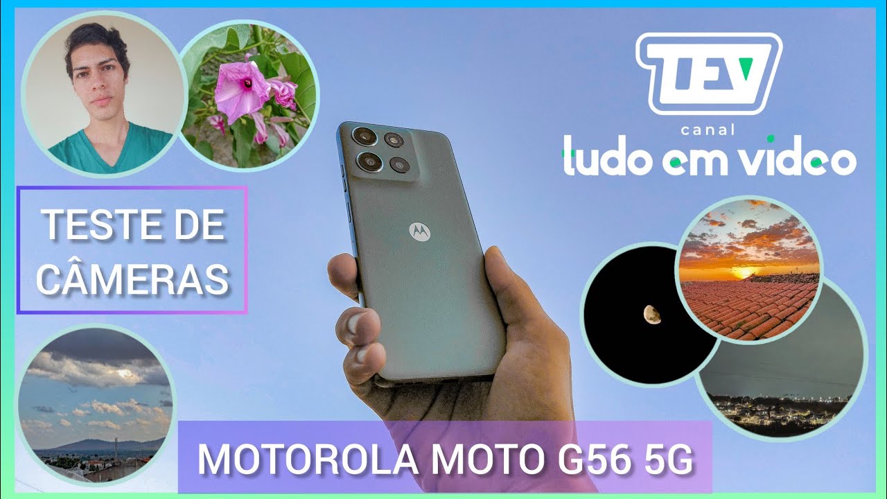 MOTOROLA MOTO G56 5G - TESTE DE CÂMERAS (ANDROID 15).