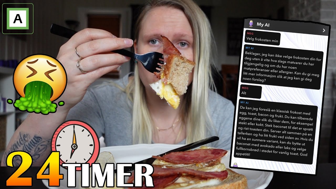 MY AI (Snapchat Robot) BESTEMMER MATEN MIN I 24 TIMER!