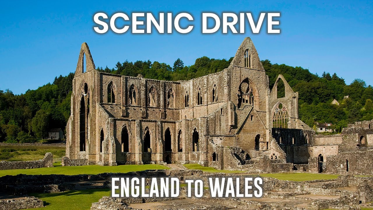 4K Scenic Drive along River Wye - England to Wales via A466 #brinoyinuk #gopro #hero8 #lockdown