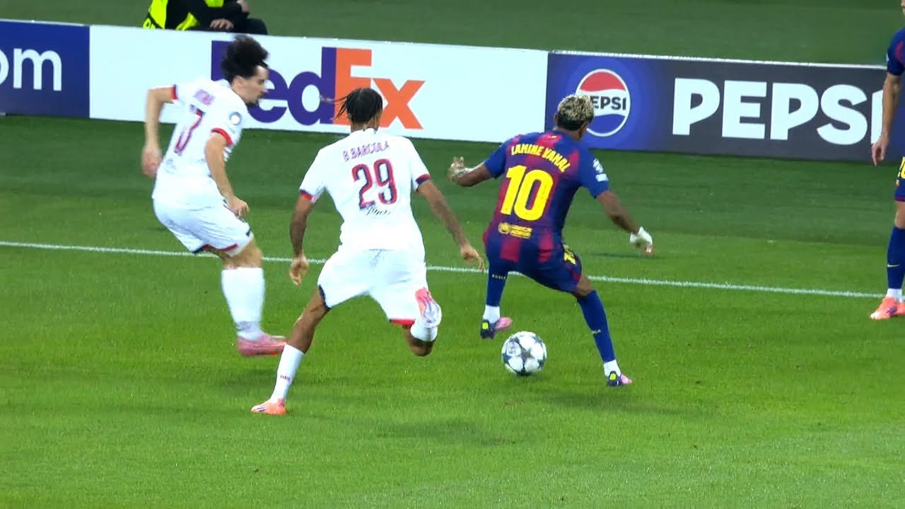 Lamine Yamal VIP Camera vs PSG (All Touches and Moves) | HD 1080i