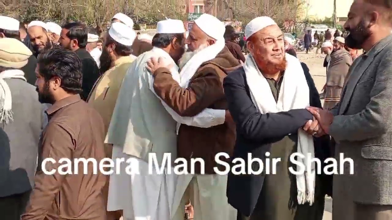 شیر خان کے بیٹے کا نماز جنازہ کیمرہ مین صابر شاہ 