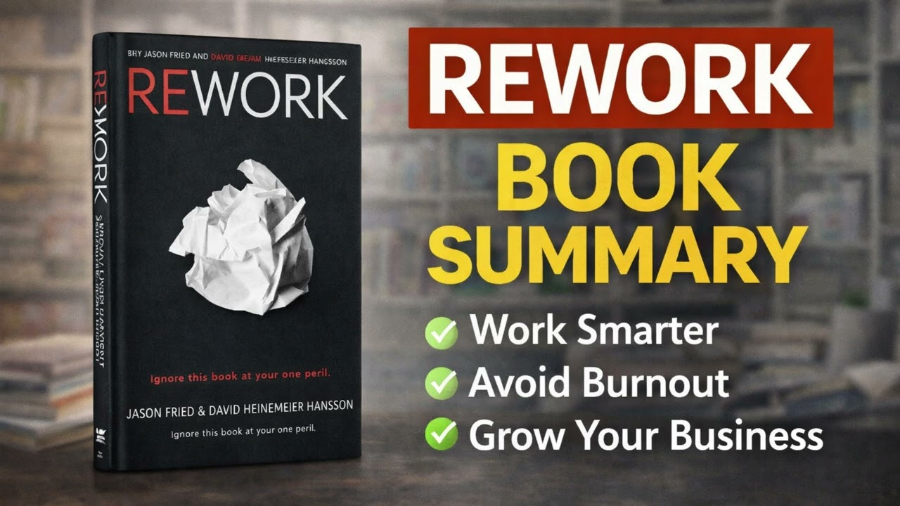 REWORK Book Summary | Work Smart, Not Hard | Business & Productivity Audiobook