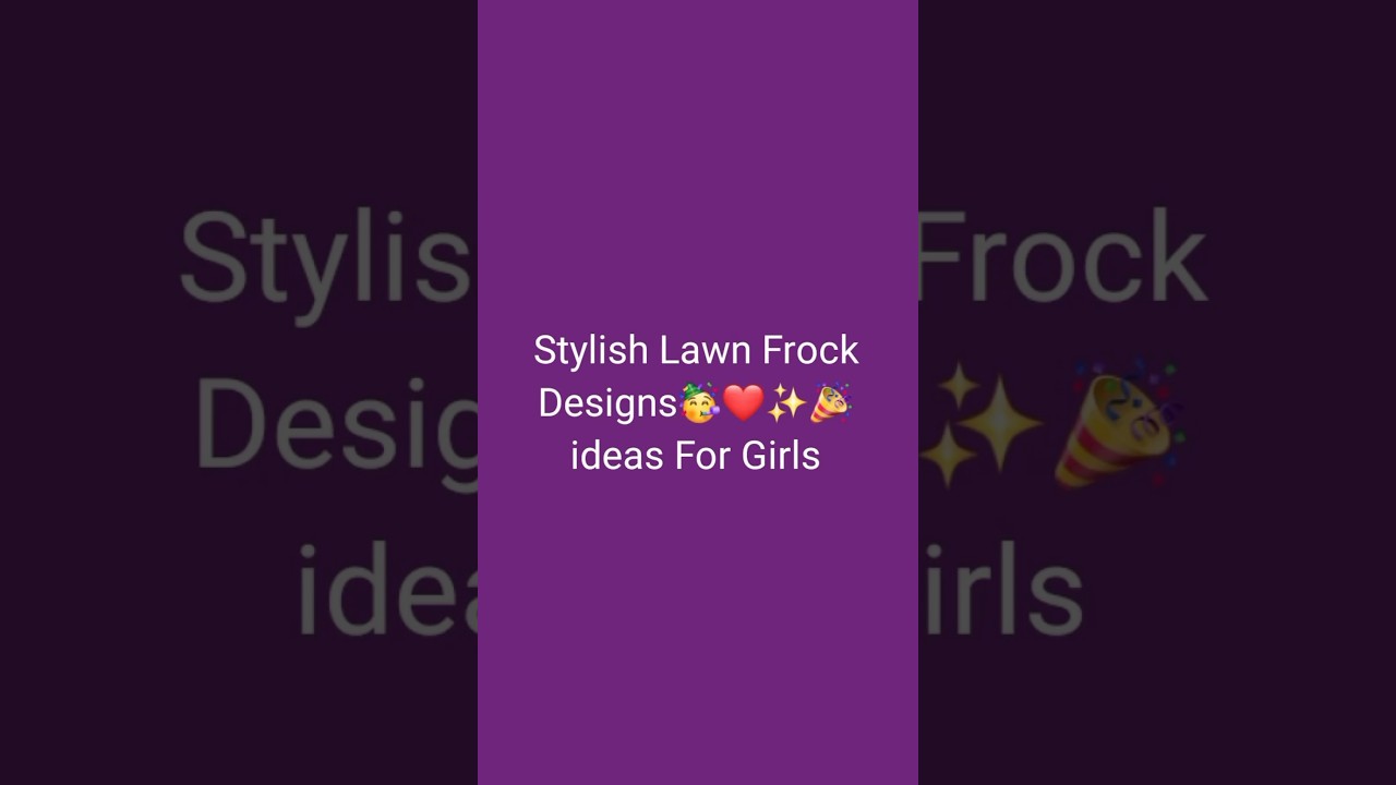 Stylish Lawn Frock Designs👌😉#fashion #outfit #shorts