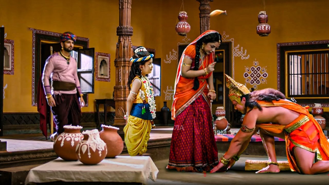 पैर छूने पर क्यों मैया यसोदा को आया गुस्सा हनुमान जी पर? - YASHOMATI MAIYYA KE NANDLAL | Krishna