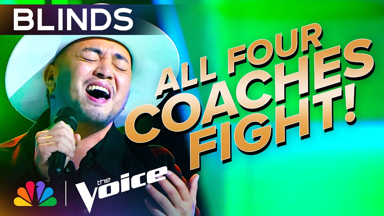 Sofronio Vasquez's Dazzling Voice Gets an INSTANT Four-Chair Turn | The Voice Blind Auditions | NBC