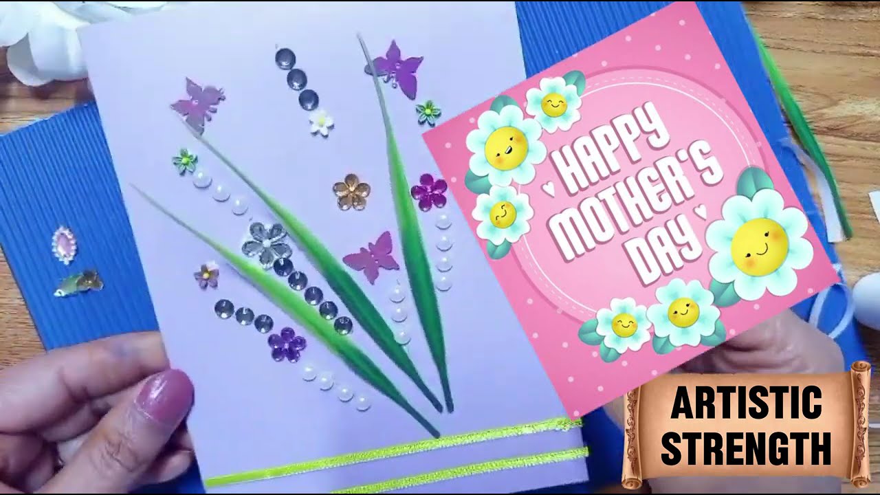 💖Easy Handmade Greeting Card for All Celebration Days – 🌿💌Nature Craft for Kids 