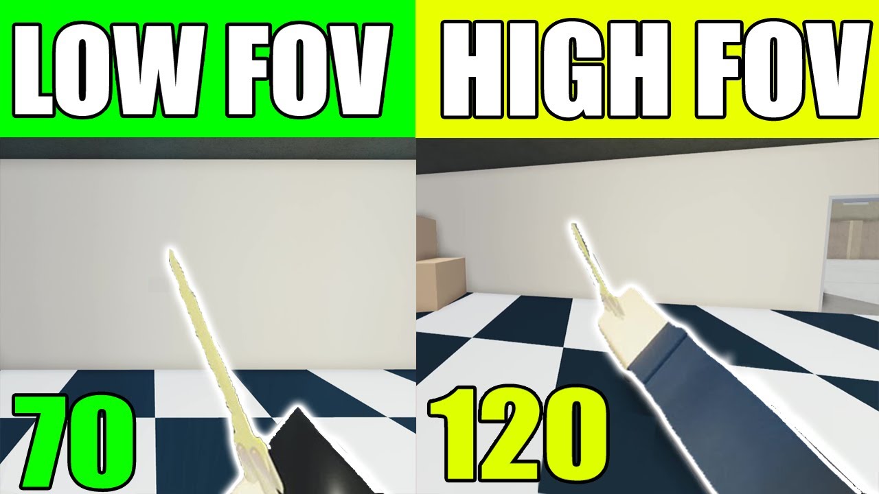 FOV Challenge In ROBLOX Arsenal! (70 vs 120 FOV)