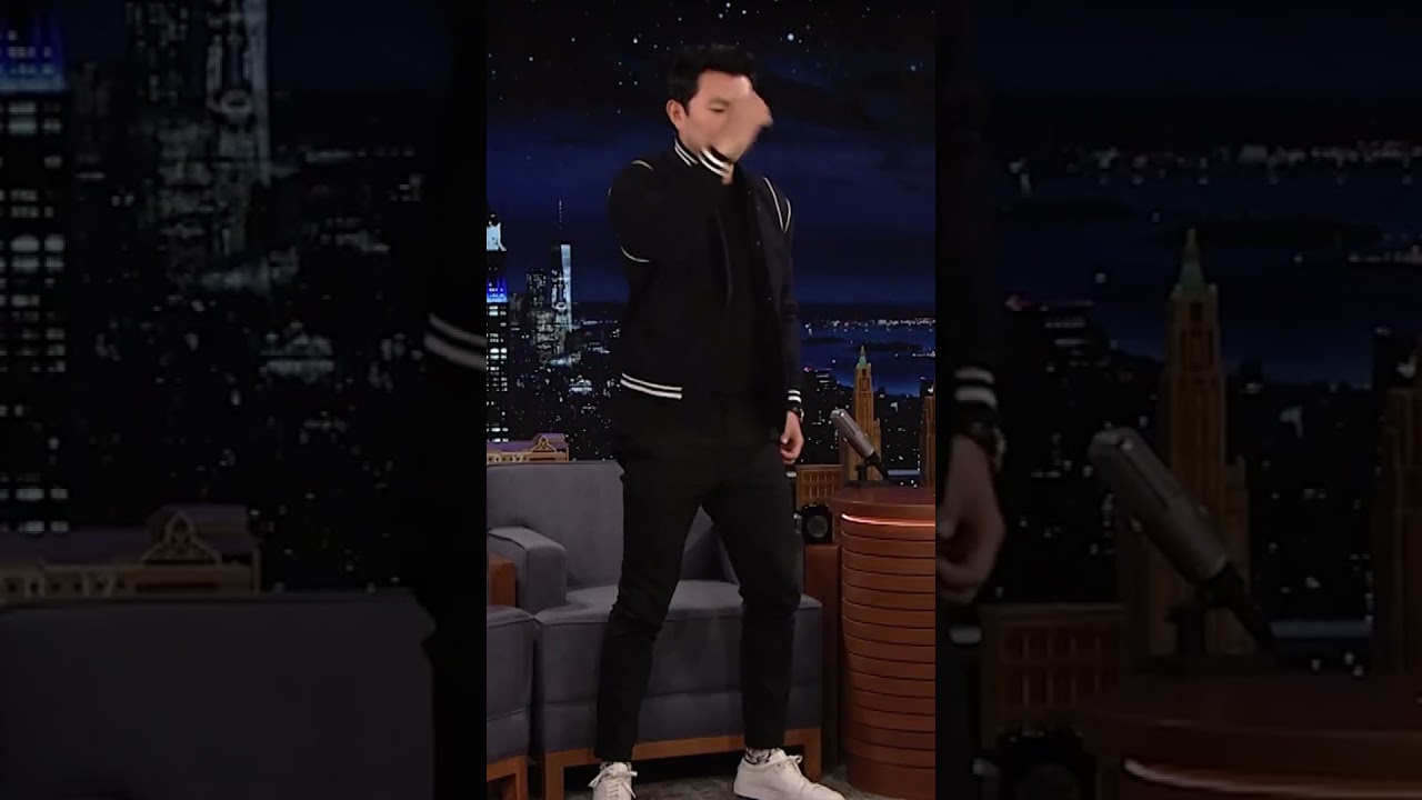 Simu liu dancing on the tonight show starring Jimmy fallon #jimmyfallon #simuliu