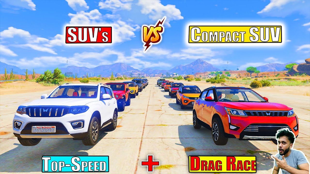 GTA 5 Full Size SUV Vs Compact SUV Cars Drag Race GTA 5