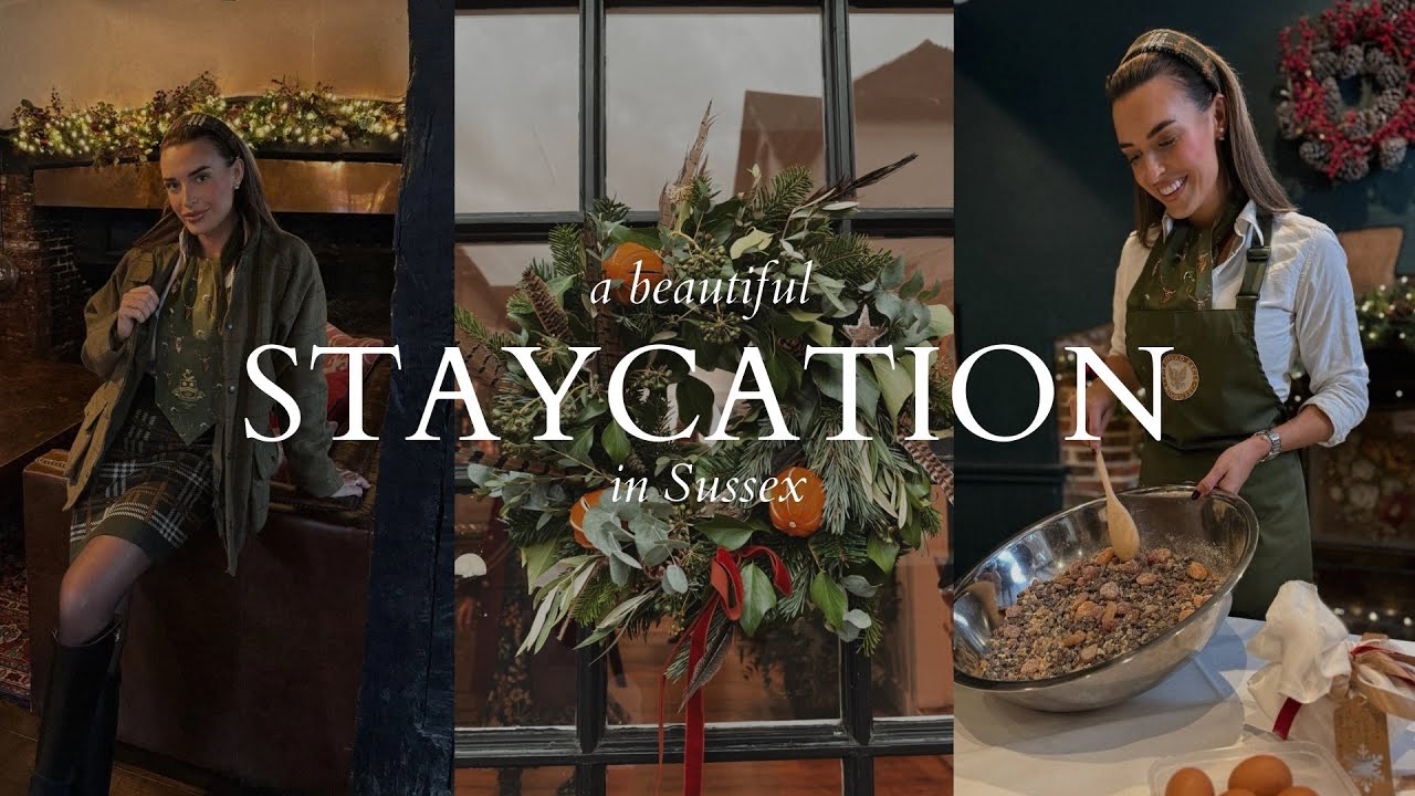 CHARMING STAYCATION IN SUSSEX | An enchanting night away & festive influencer lunch with Hortons🎄