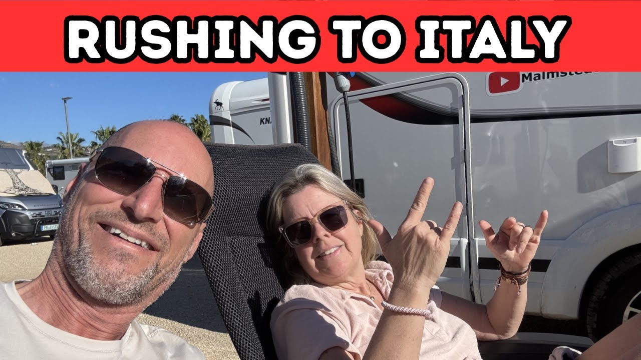 Rushing to Italy - Leaving bad weather in Spain - Malmstedt Mobile Living