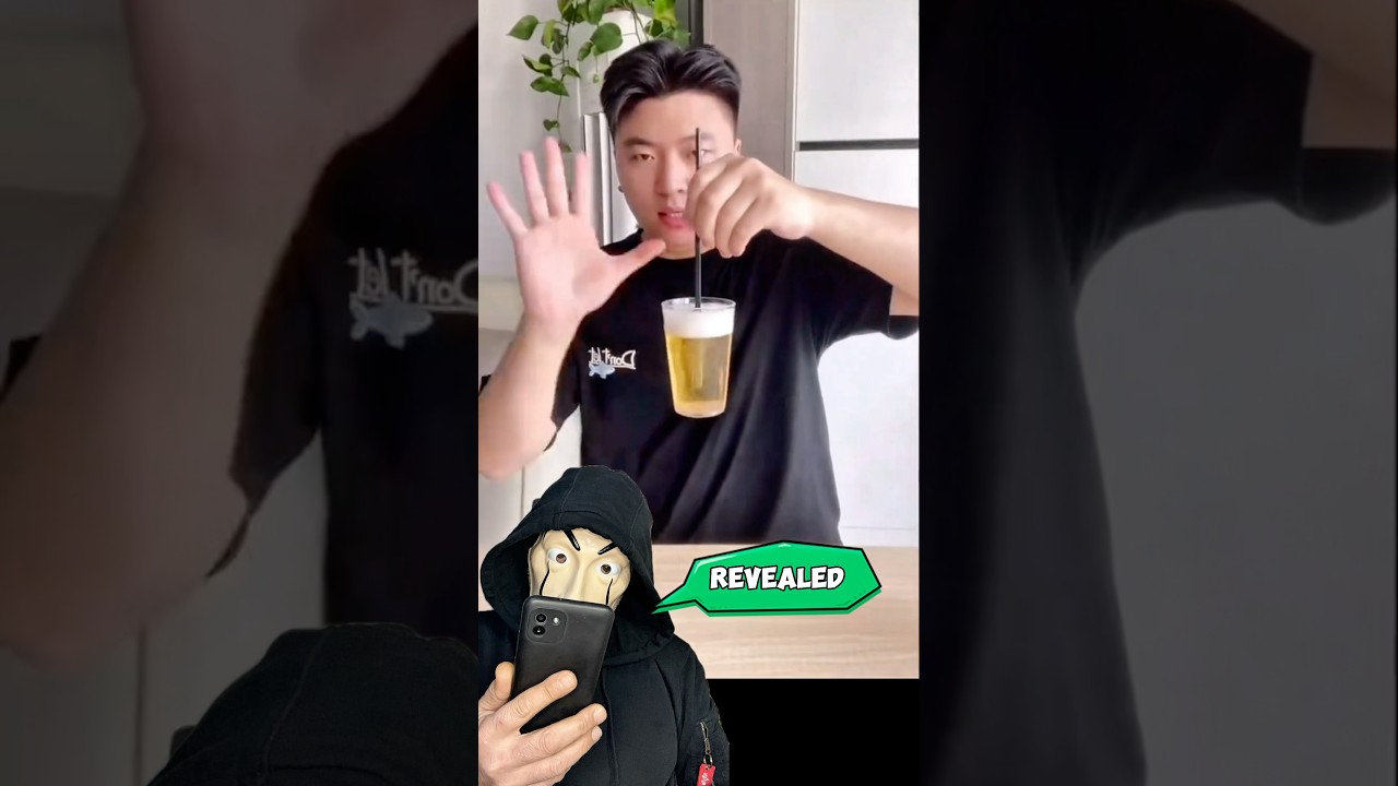 FLOATING GLASS TRICK REVEALED 🪄 #tricks #magic #foryou #magictricks #viral #viralvideo