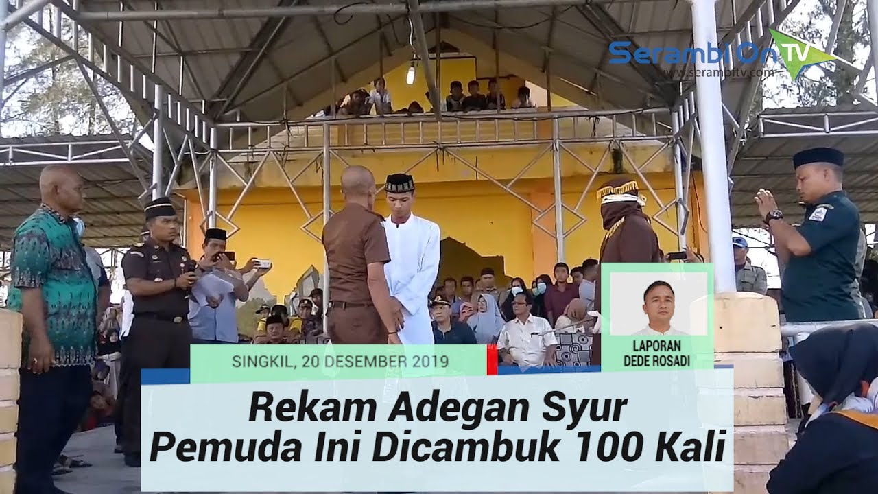 Rekam Adegan Syur Bersama Pelajar SMA, Pemuda di Aceh Singkil Ini Dicambuk 100 Kali