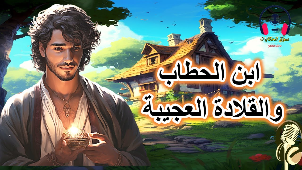 قصة ابن الحطاب والقلادة العجيبة، من القصص الخيالية  قبل النوم، ضع السماعات واستمع، سوق الحكايات