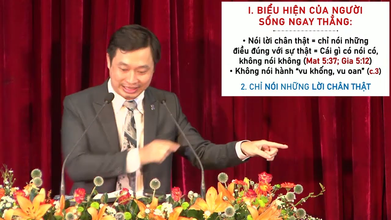 Sống Ngay Thẳng -  Mục sư Nguyễn Văn Thiện - Bài Giảng Tin Lành