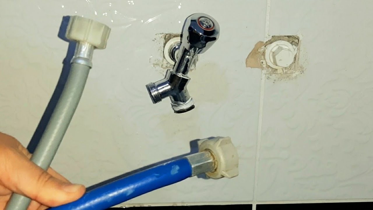 Çamaşır makinesi kurulumu ve musluk bağlantısı | Hem çift hem de tek girişli makine