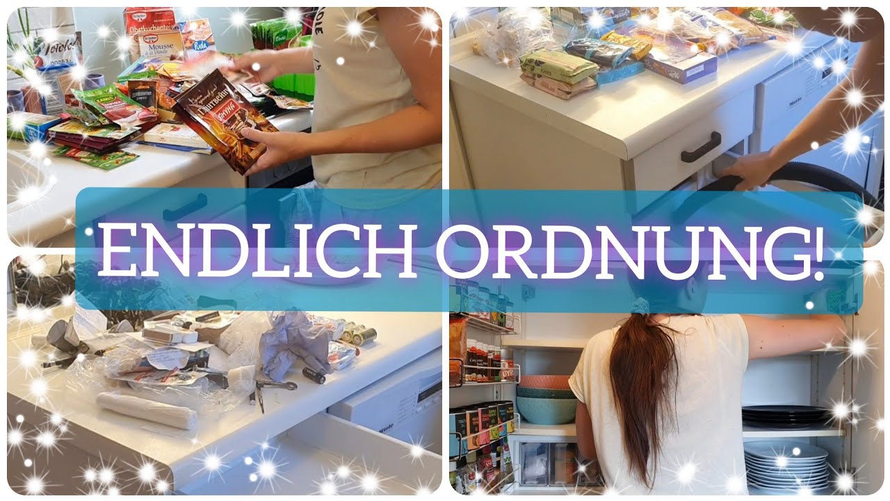 Küchenschränke ausmisten, putzen & aufräumen! 🪣🧹 So viel Chaos in So wenig Küche 🥲 | Part 1