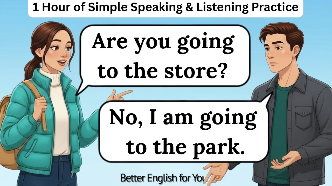 ✅ Learn English Fast: 1 Hour of Simple Speaking & Listening Practice | English Speaking Practice