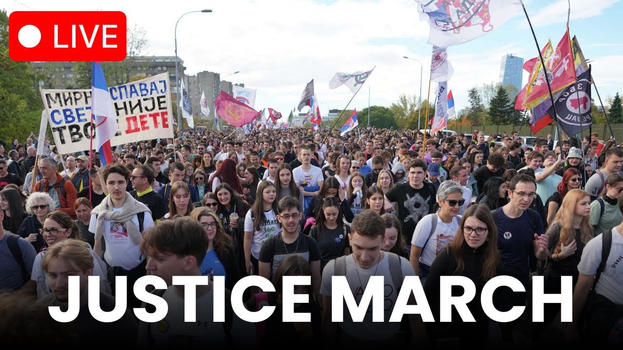 🔴 Serbia remembers victims as Novi Sad protest demands accountability one year on