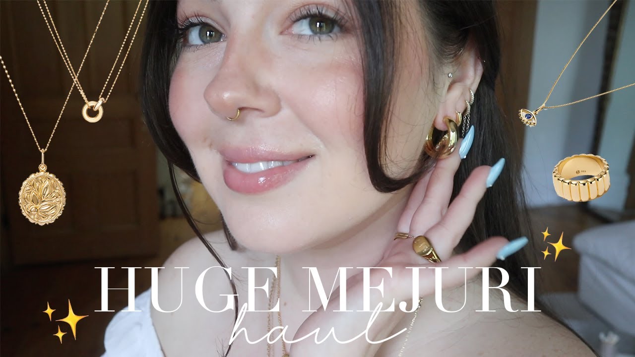 MEJURI JEWELRY HAUL 2024 | Over $1,000 worth of classic gold jewelry pieces ✨