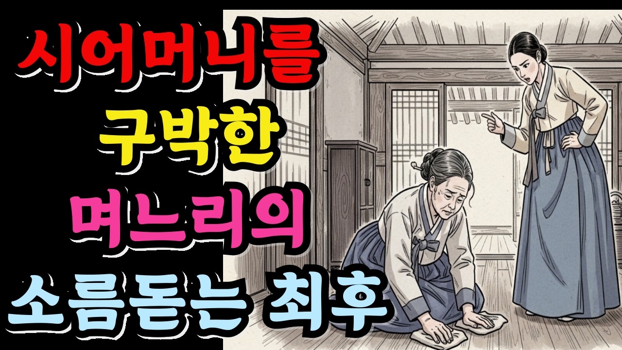 시어머니를 구박한 며느리의 소름돋는 최후#민담#야담#옛이야기