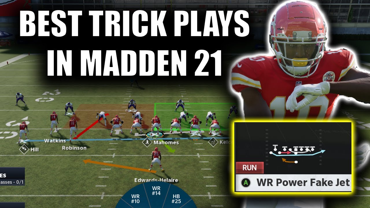 BEST TRICK PLAYS IN MADDEN 21! 4 DIFFERENT PLAYS!