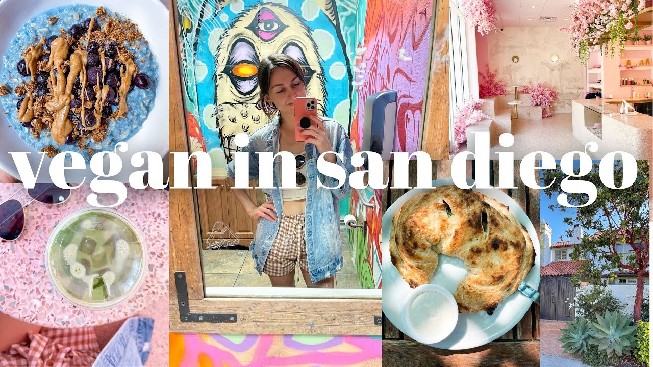 What I Ate Today in San Diego! Vegan Travel Vlog 🍕🍣☀️