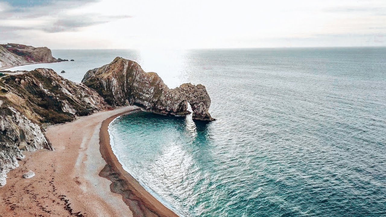 U.K. Coastline By Drone || 4K