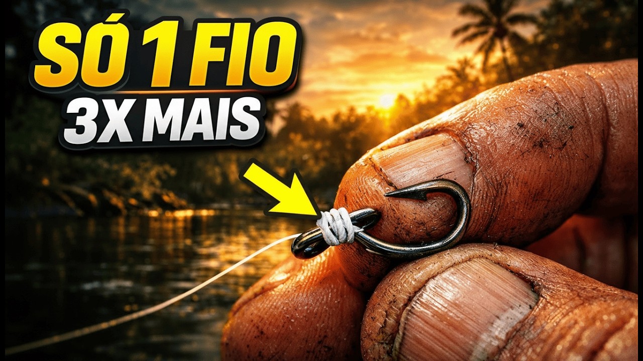 Prenda este fio no anzol e pesque três vezes mais — não é coincidência