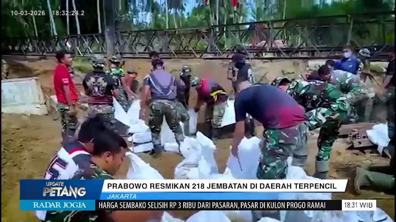 Presiden Prabowo Resmikan 28 Jembatan di Daerah Terpencil