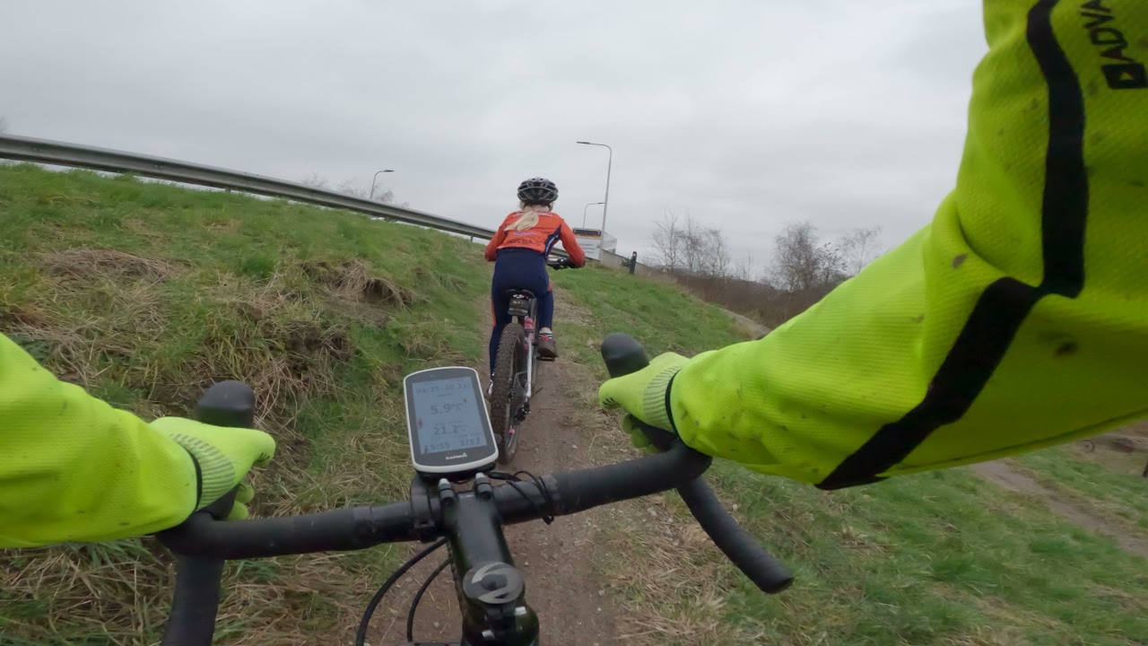 MTB route Stadsbos 013 Tilburg viaduct 30 dec 2021