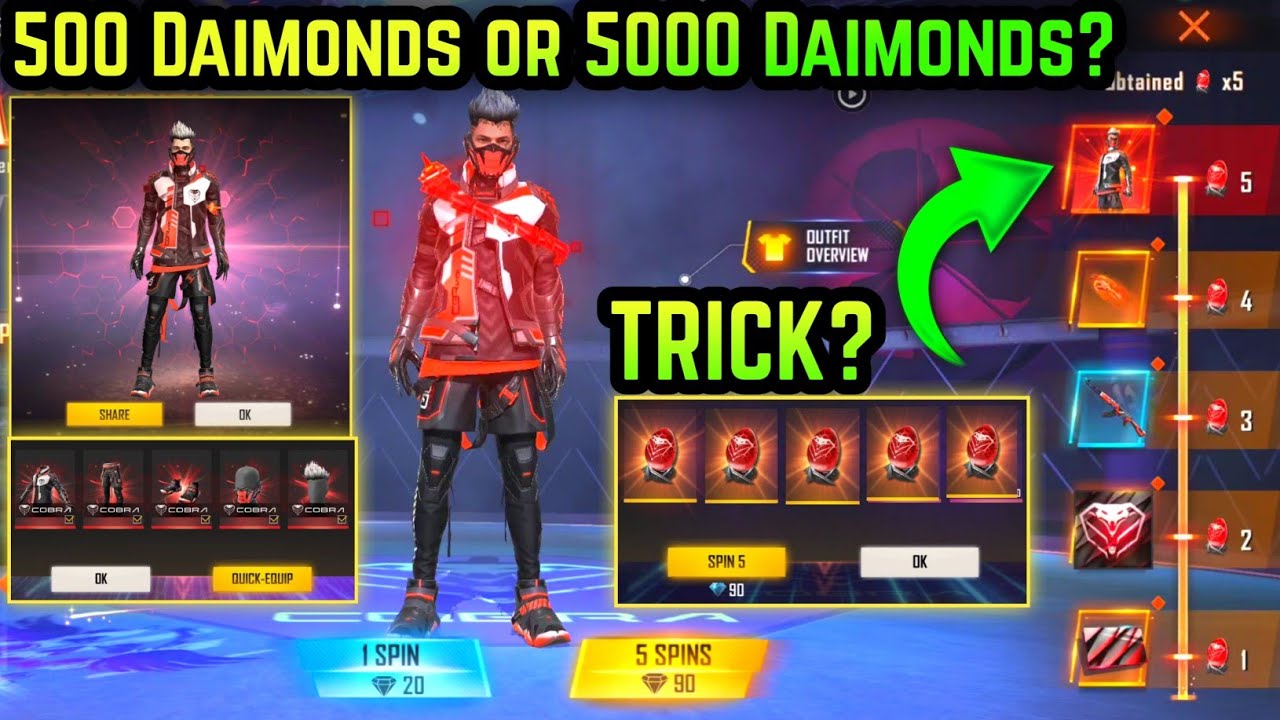 COBRA RAGE BUNDLE - LEGENDARY ROYALE FREE FIRE | NEW EVENT FREE FIRE