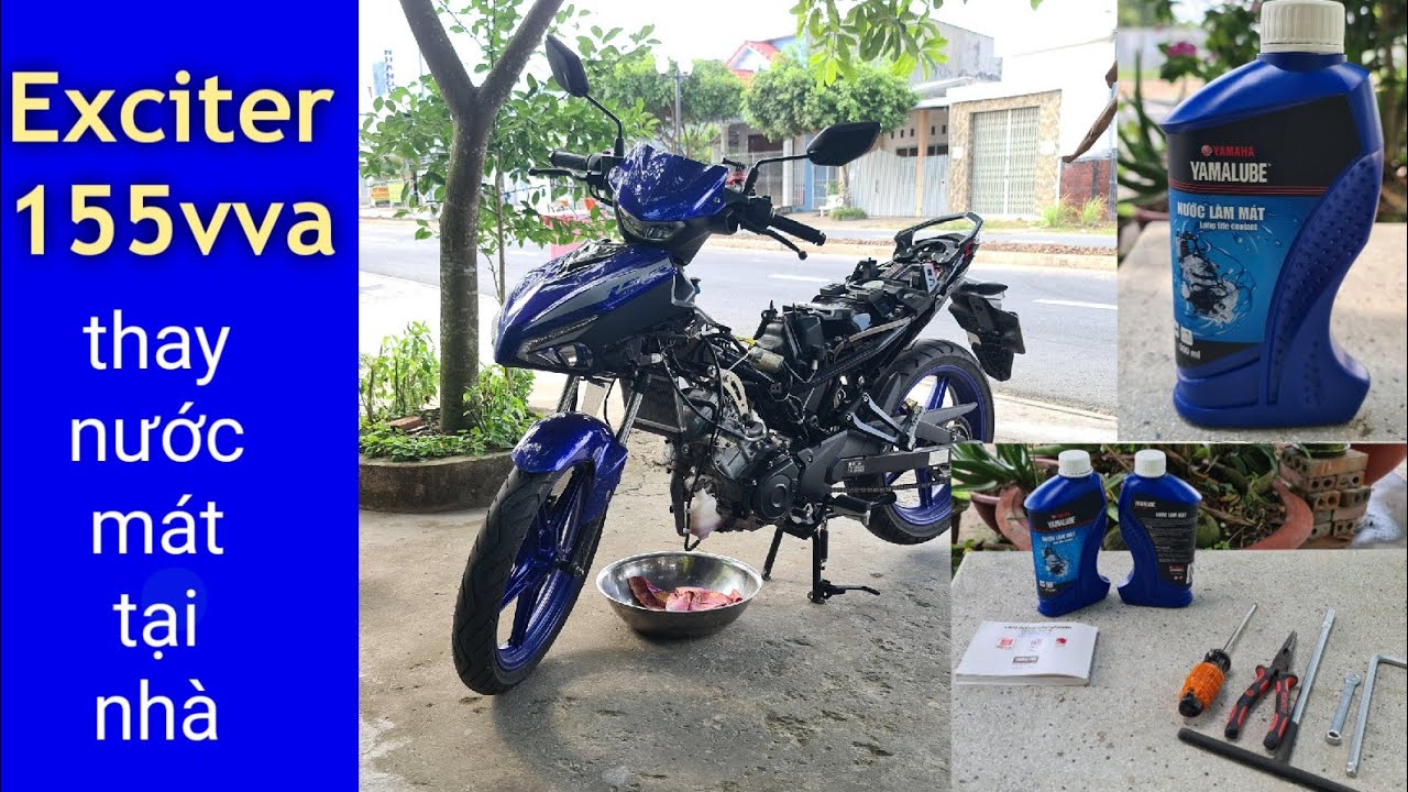 Exciter 155vva, hướng dẫn thay nước mát cho xe tại nhà chi tiết cho người mới chơi côn tay.