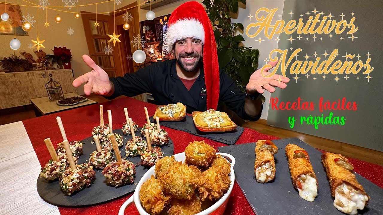4 APERITIVOS NAVIDEÑOS 🎅🏼 para preparar con antelación y disfrutar al máximo🎄