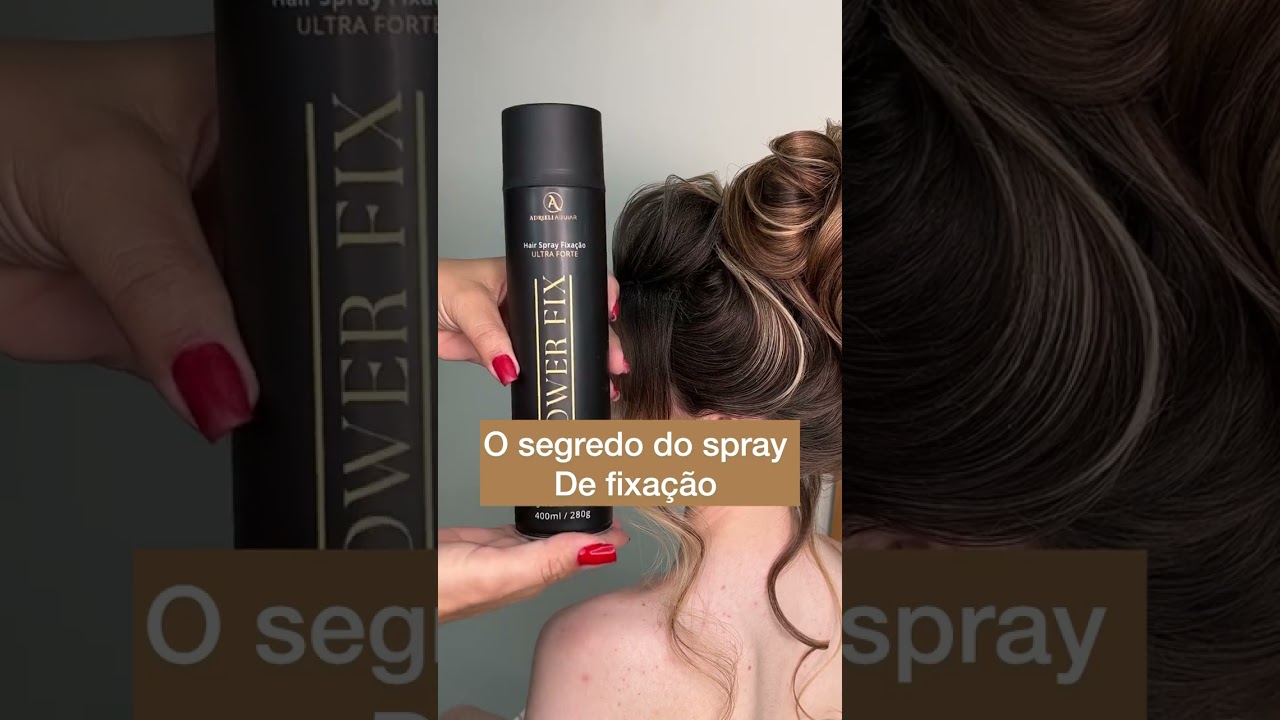 O segredo do spray de fixação no penteado