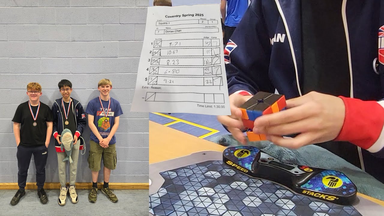 8.72 Winning Square-1 Average (6.80 PR Single) | Coventry Spring 2025