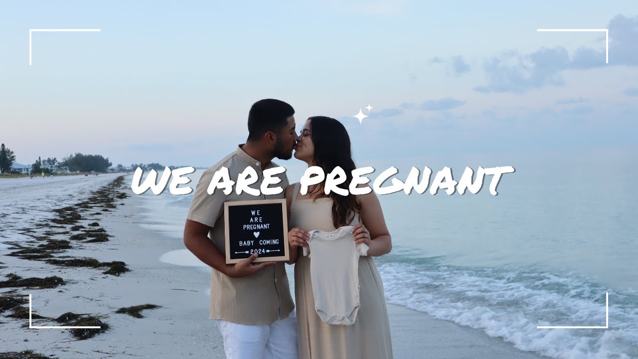 WE ARE PREGNANT! | beach pregnancy announcement🤍