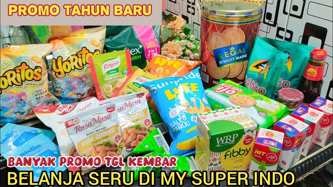 UNBOXING DAN REVIEW PROMO SERU TAHUN BARU 1.1 DI MY SUPER INDO BANYAK DISKON | BELANJA BULANAN HEMAT
