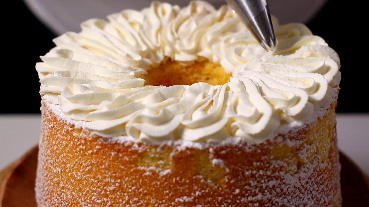 CHIFFON CAKE all'Arancia ricetta e decorazione
